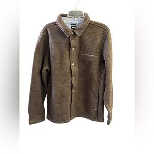 Prana M men’s Tri Thermal Threads brown over shirt